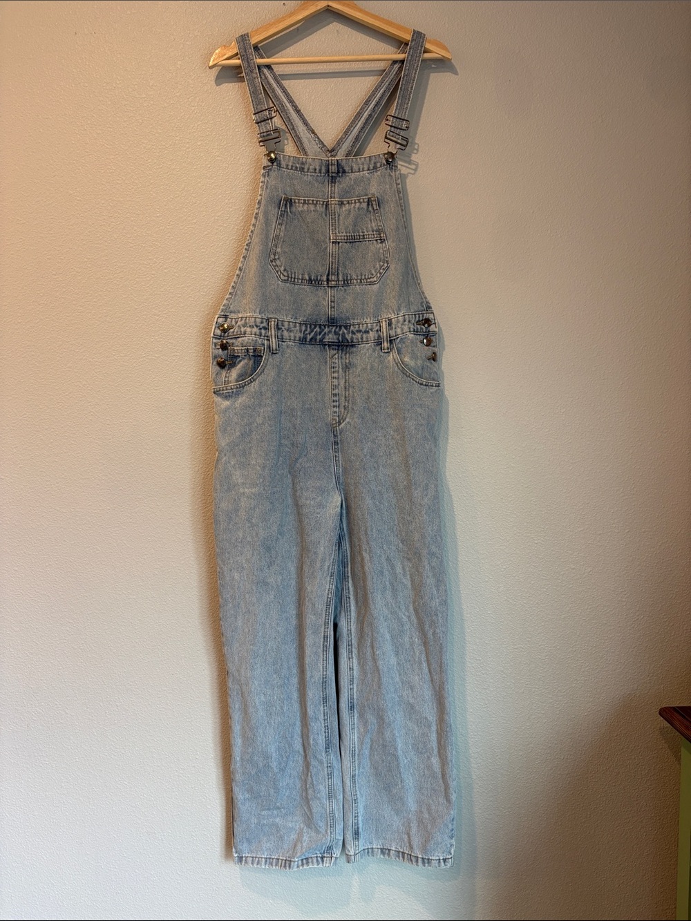 Listicle Light Blue Denim Overalls Jumpsuit